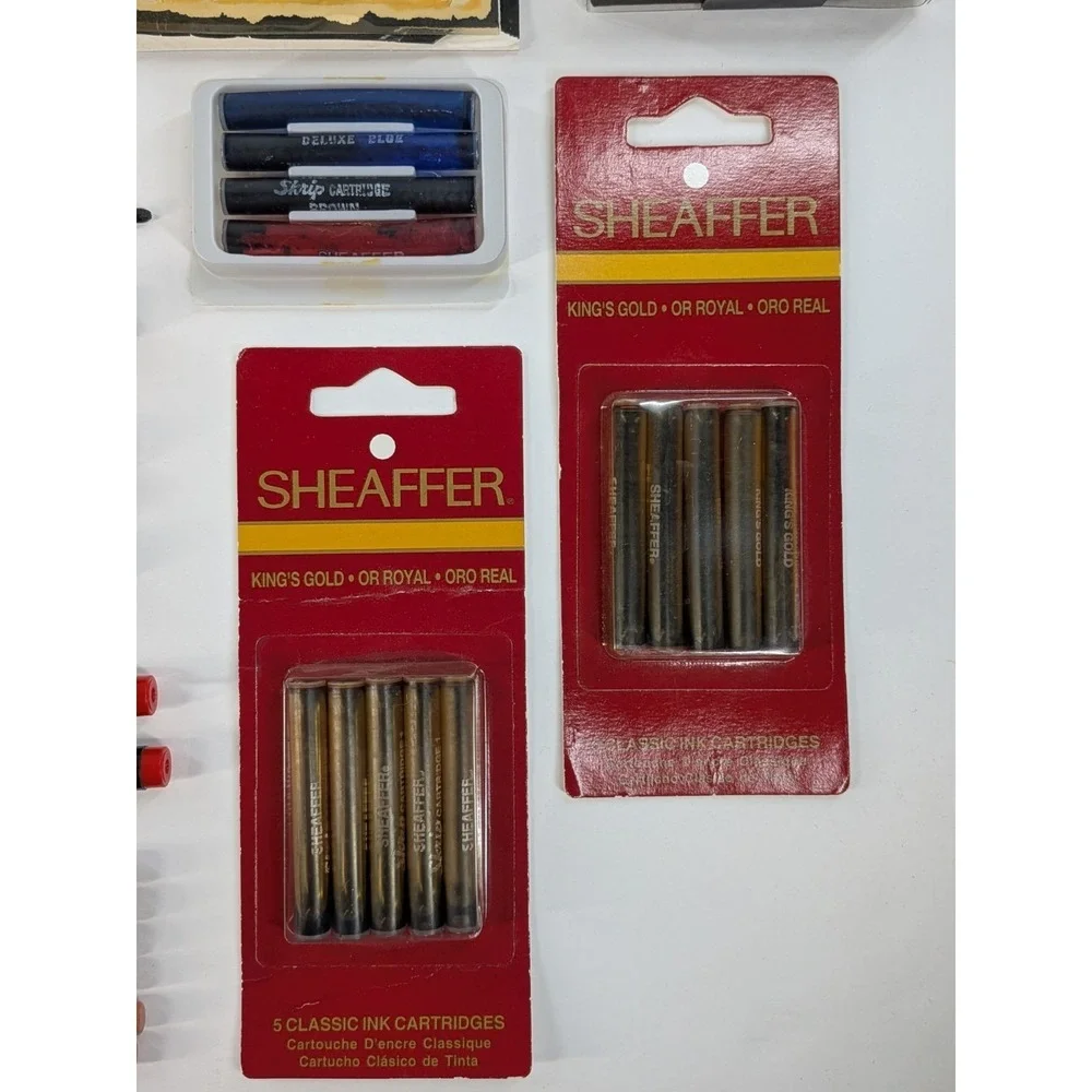 HUGE LOT!🚨Vtg Calligraphy Pens Eaton Paper Pad Mirror Marvy Sheaffer Speedball